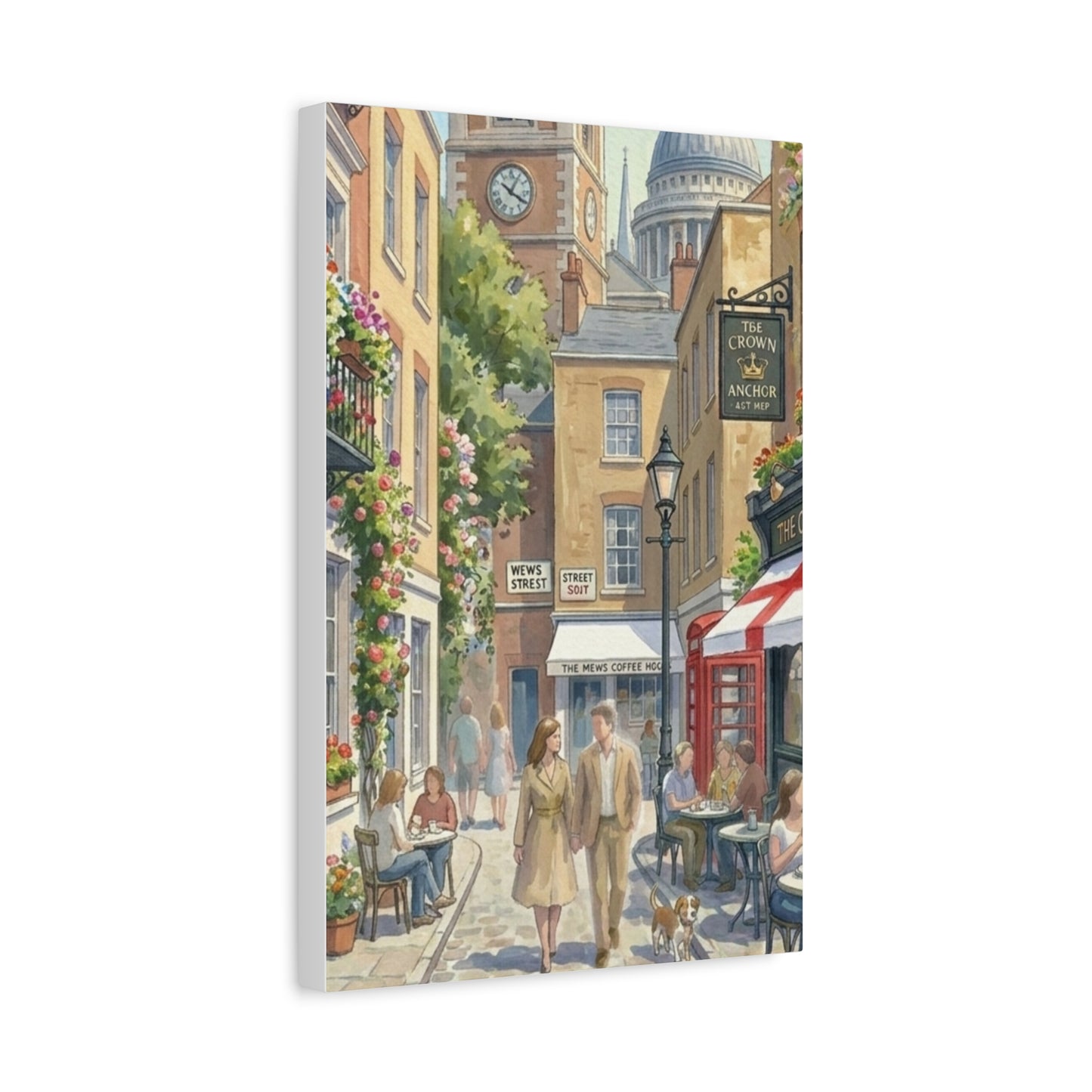 London Town Street | United Kingdom of Great Britain Canvas Print