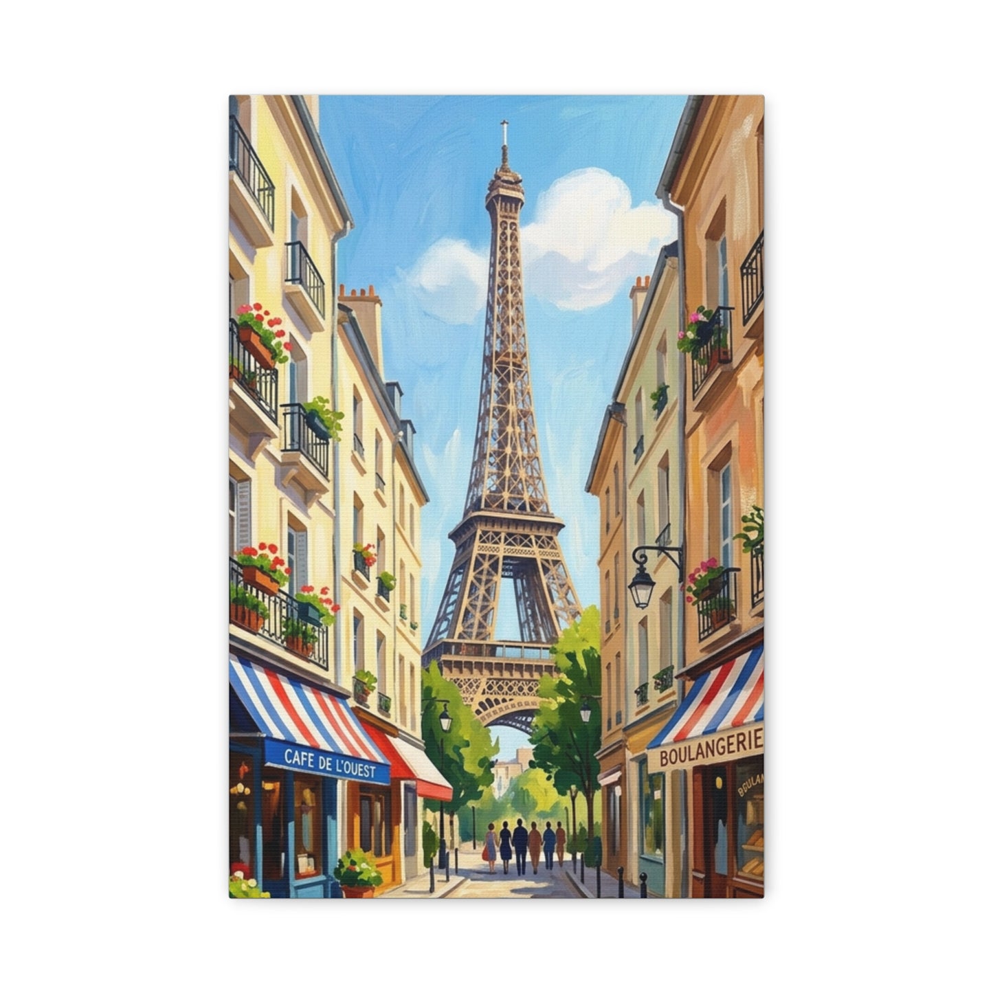 Paris City Street | Paris France Canvas Print