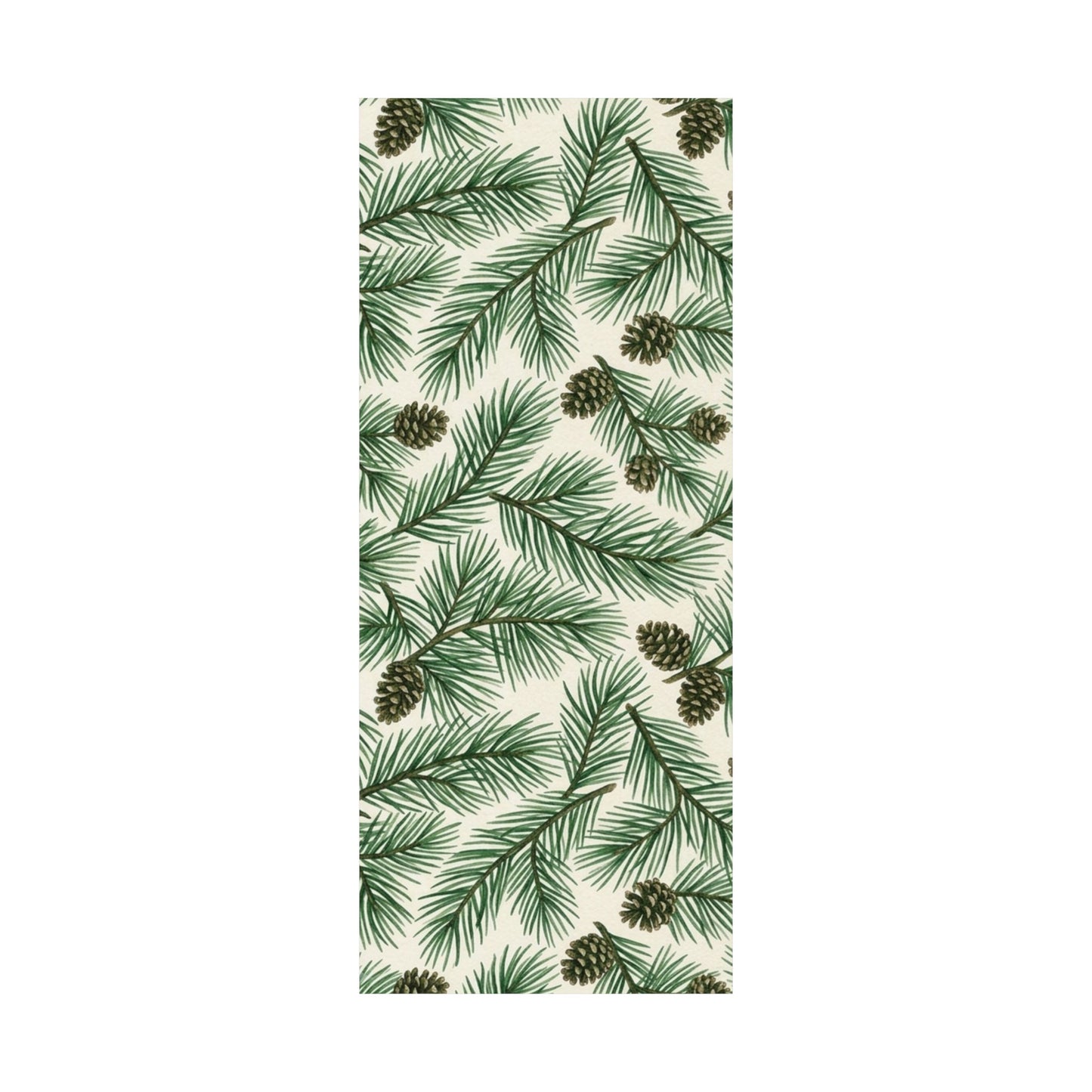 Botanical Pine Frongs Watercolor Matte Vertical Poster