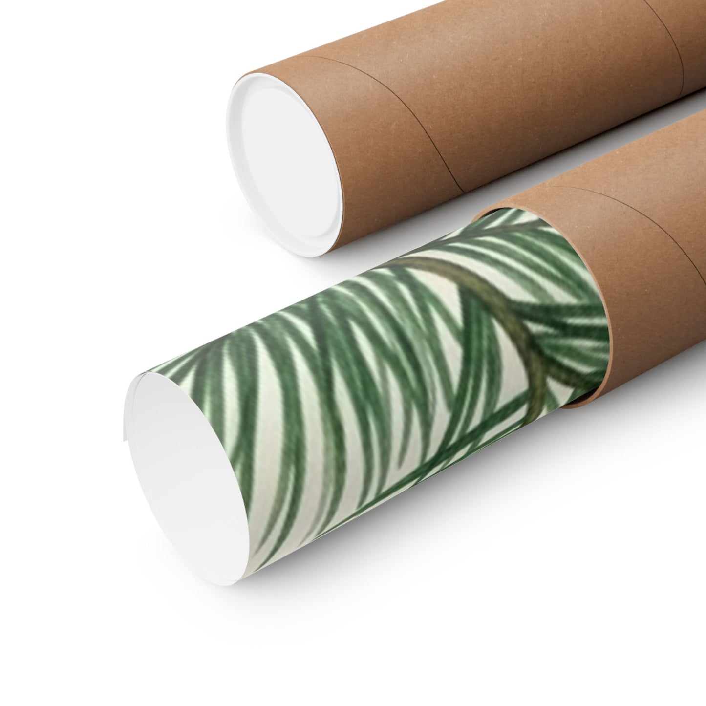 Botanical Pine Frongs Watercolor Matte Vertical Poster
