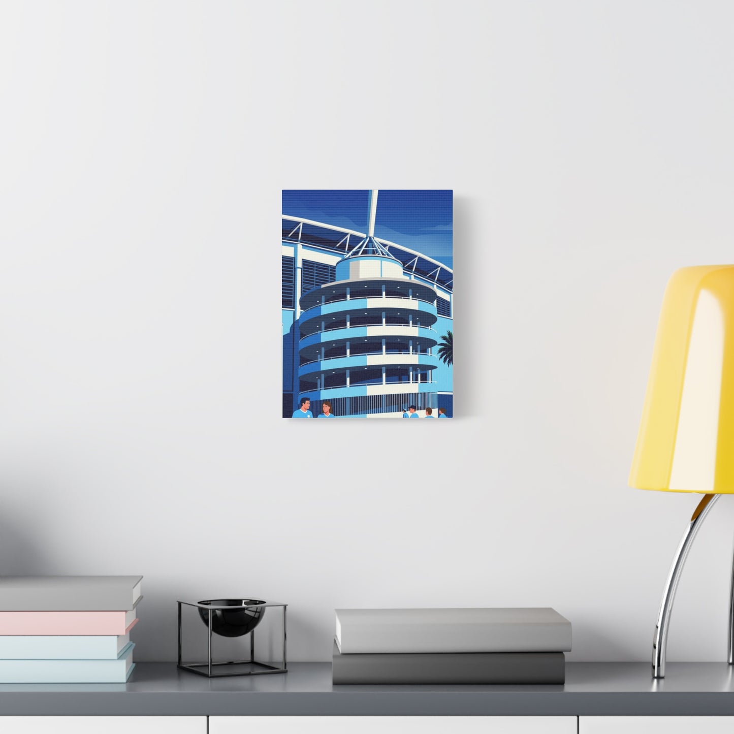 Etihad Stadium Manchester Entrance | Manchester City Stadium Canvas Print