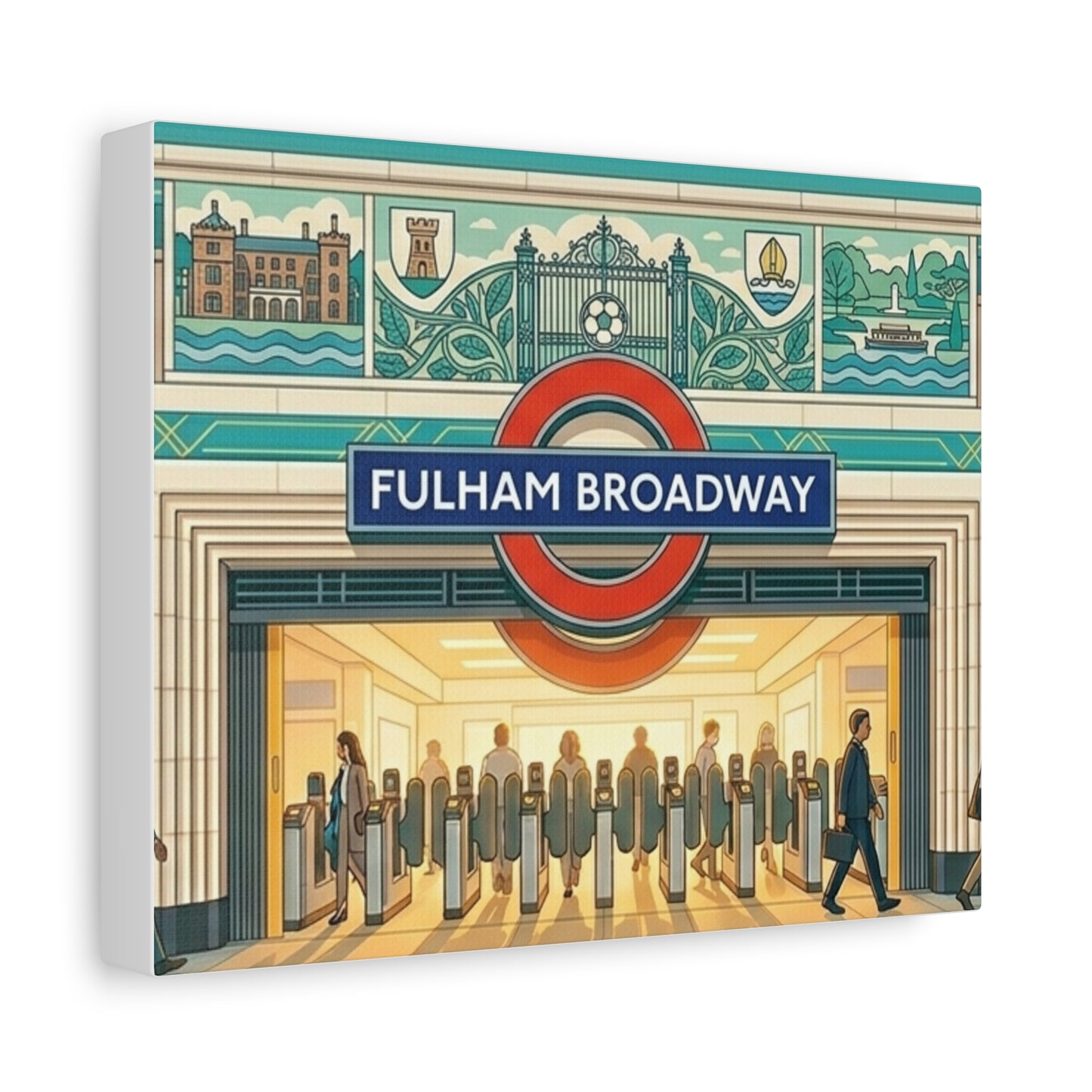 Fulham Broadway Underground Station | London Underground Station Canvas Print