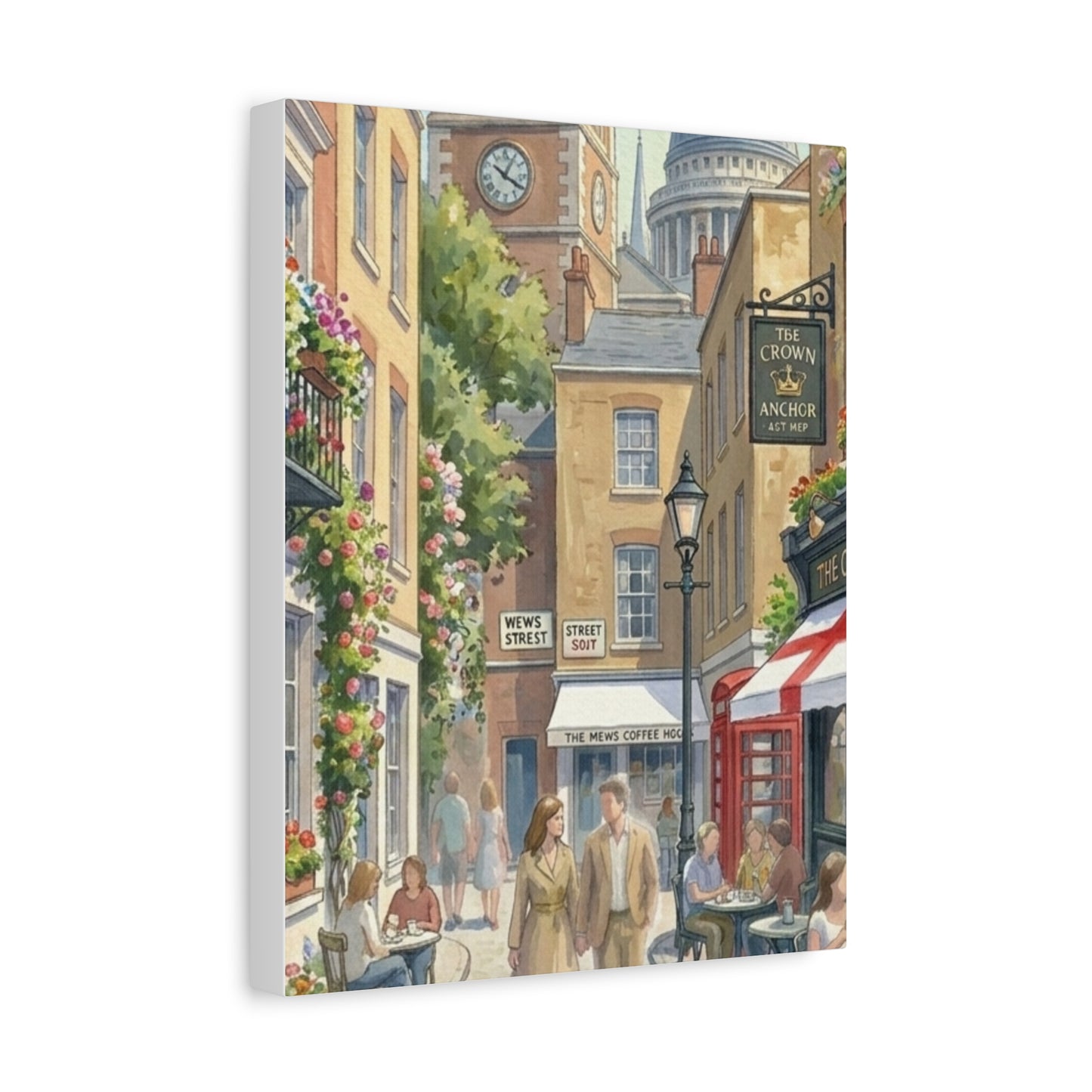 London Town Street | United Kingdom of Great Britain Canvas Print