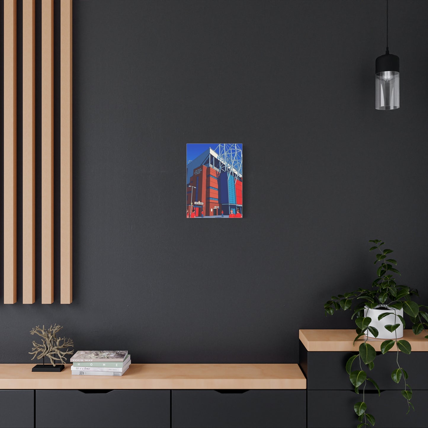 Old Trafford Stadium Sir Alex Ferguson Manchester Entrance | Manchester United Stadium Football Canvas Print