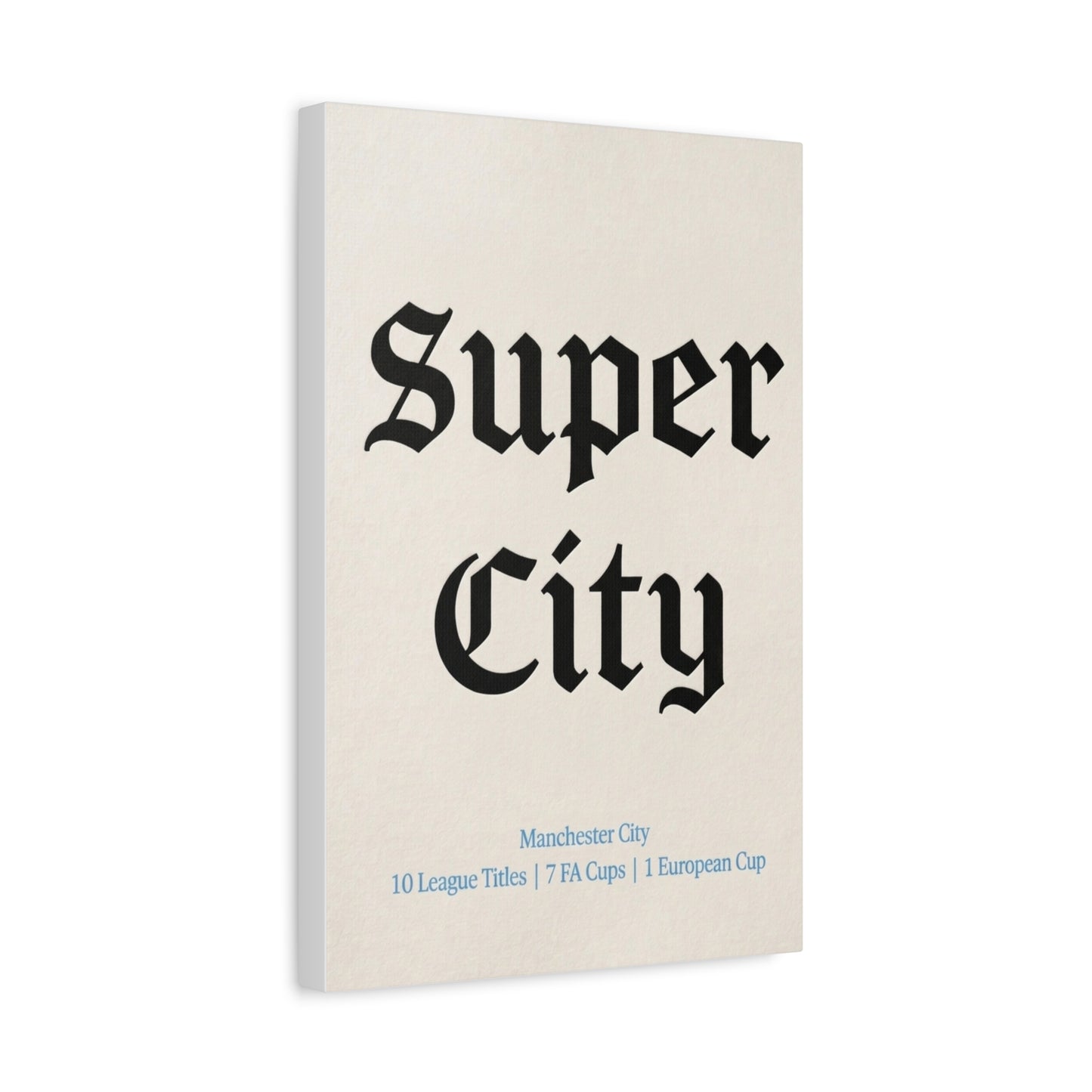 Manchester City 'Super City' Match Day Canvas Print