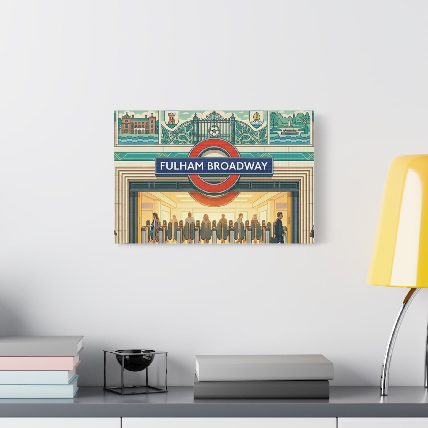 Fulham Broadway Underground Station | London Underground Station Canvas Print
