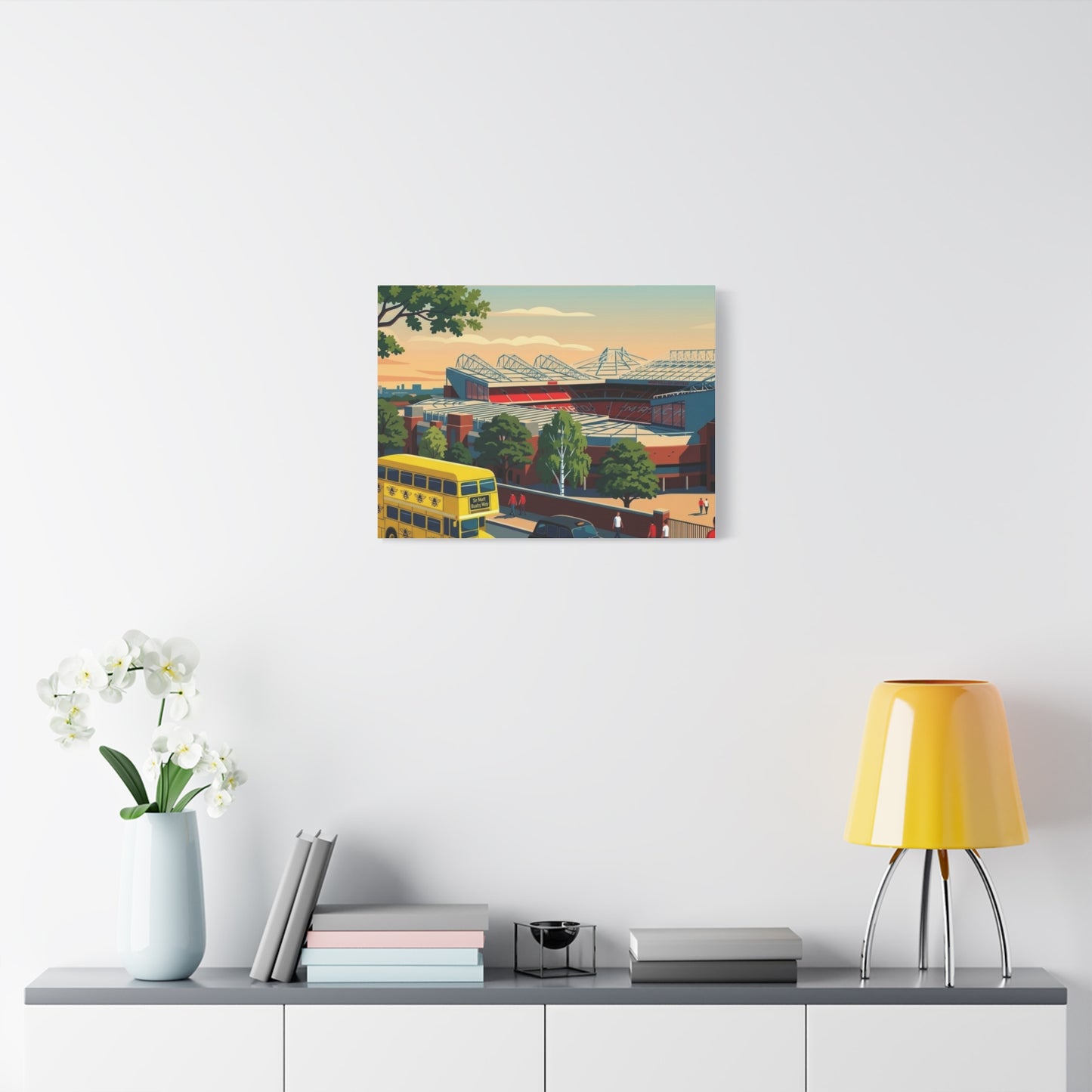 Old Trafford 'Theatre of Dreams' Canvas Print - Matte Stretched Stadium Wall Art