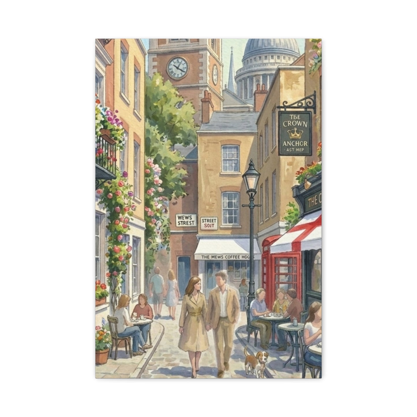 London Town Street | United Kingdom of Great Britain Canvas Print