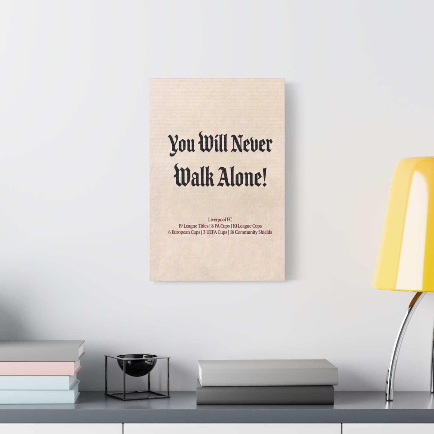 Liverpool 'You Will Never Walk Alone' Match Day Canvas Print