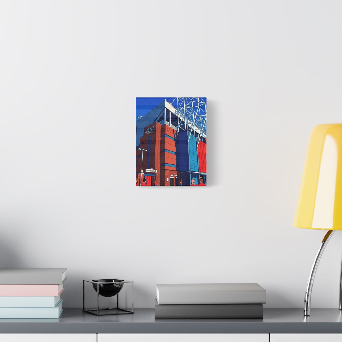 Old Trafford Stadium Sir Alex Ferguson Manchester Entrance | Manchester United Stadium Football Canvas Print
