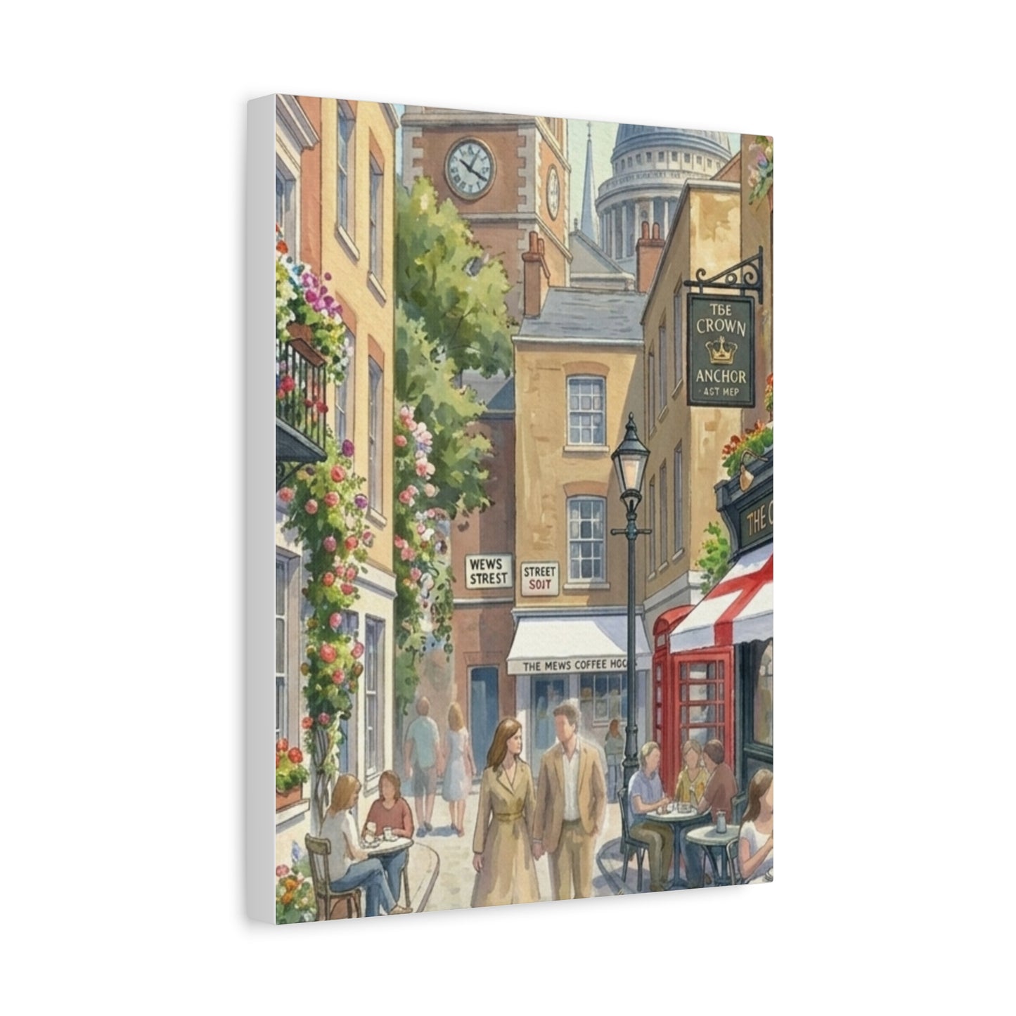 London Town Street | United Kingdom of Great Britain Canvas Print