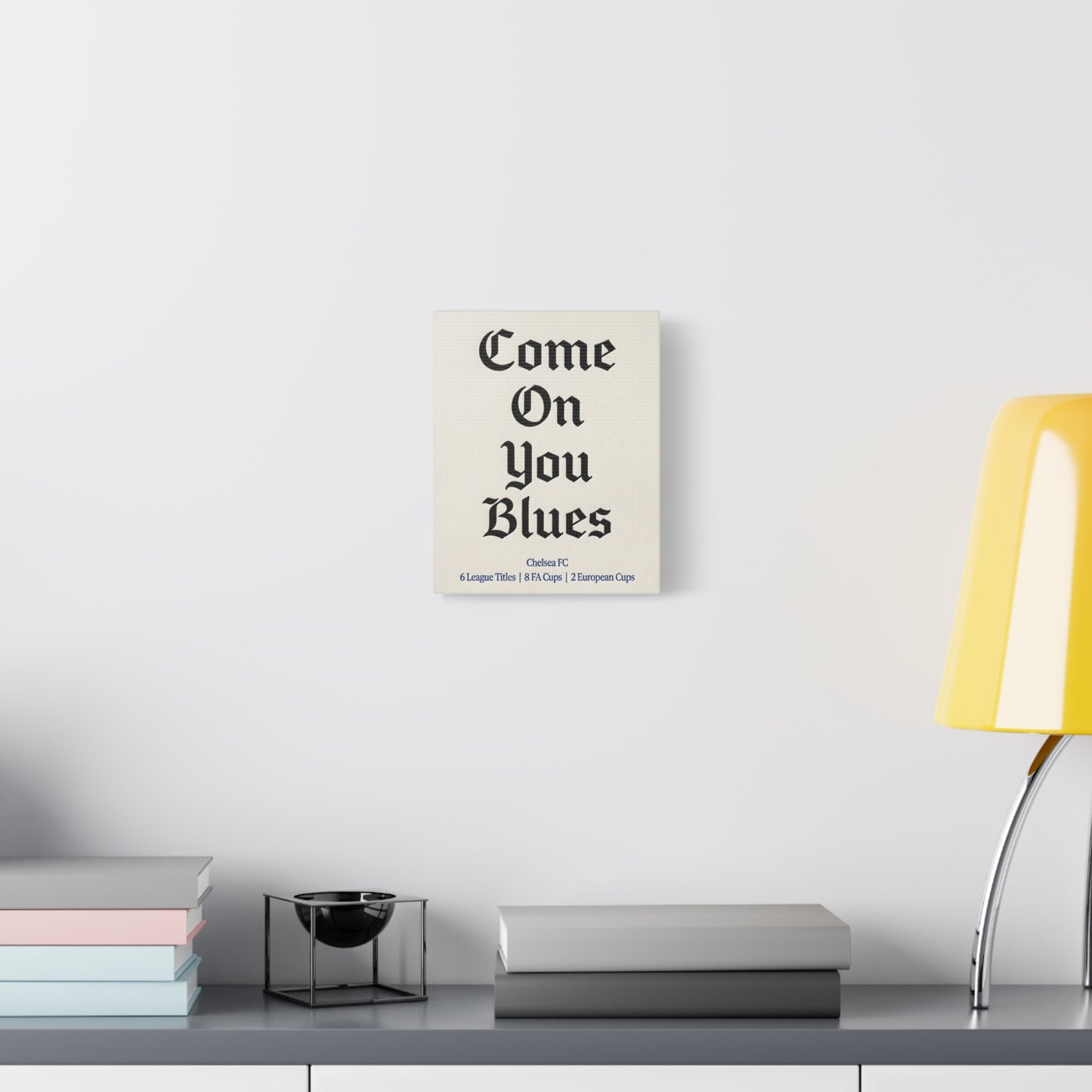 Chelsea FC 'Come On You Blues' Match Day Canvas Print