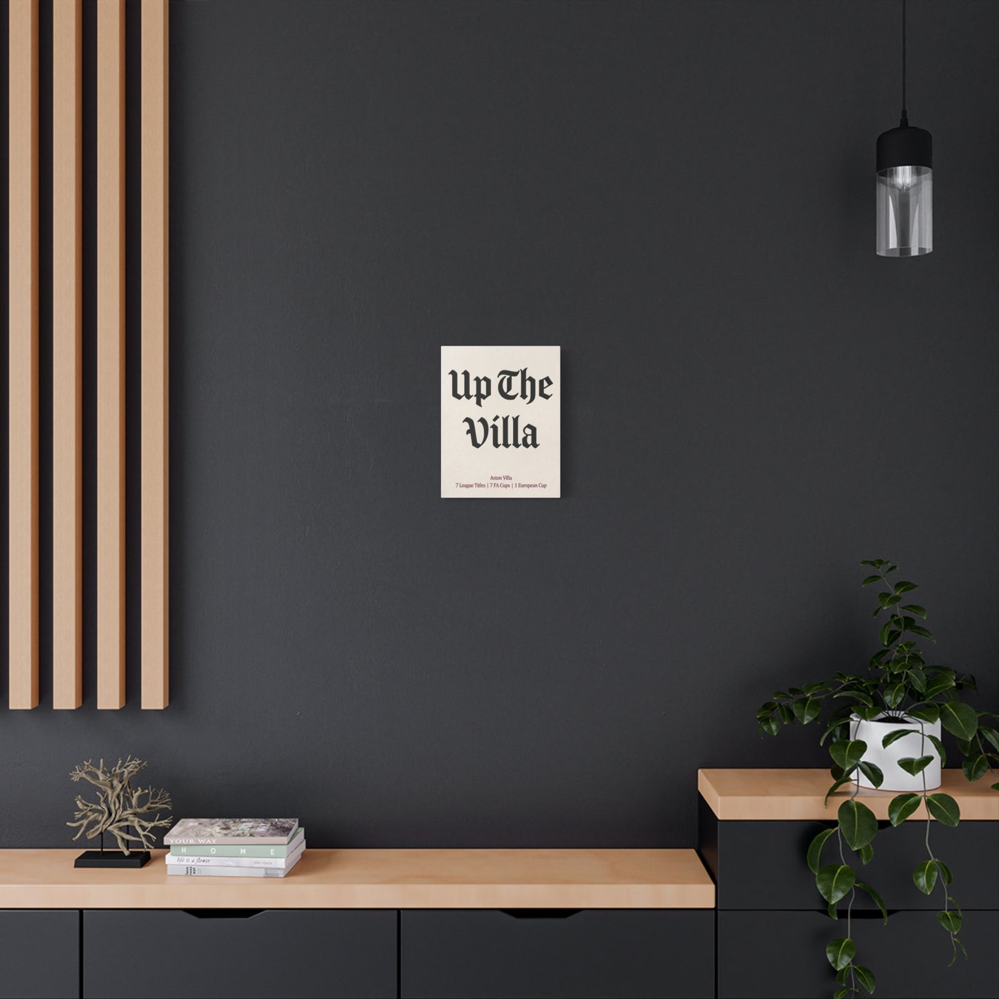 Aston Villa 'Up The Villa' Match Day Canvas Print