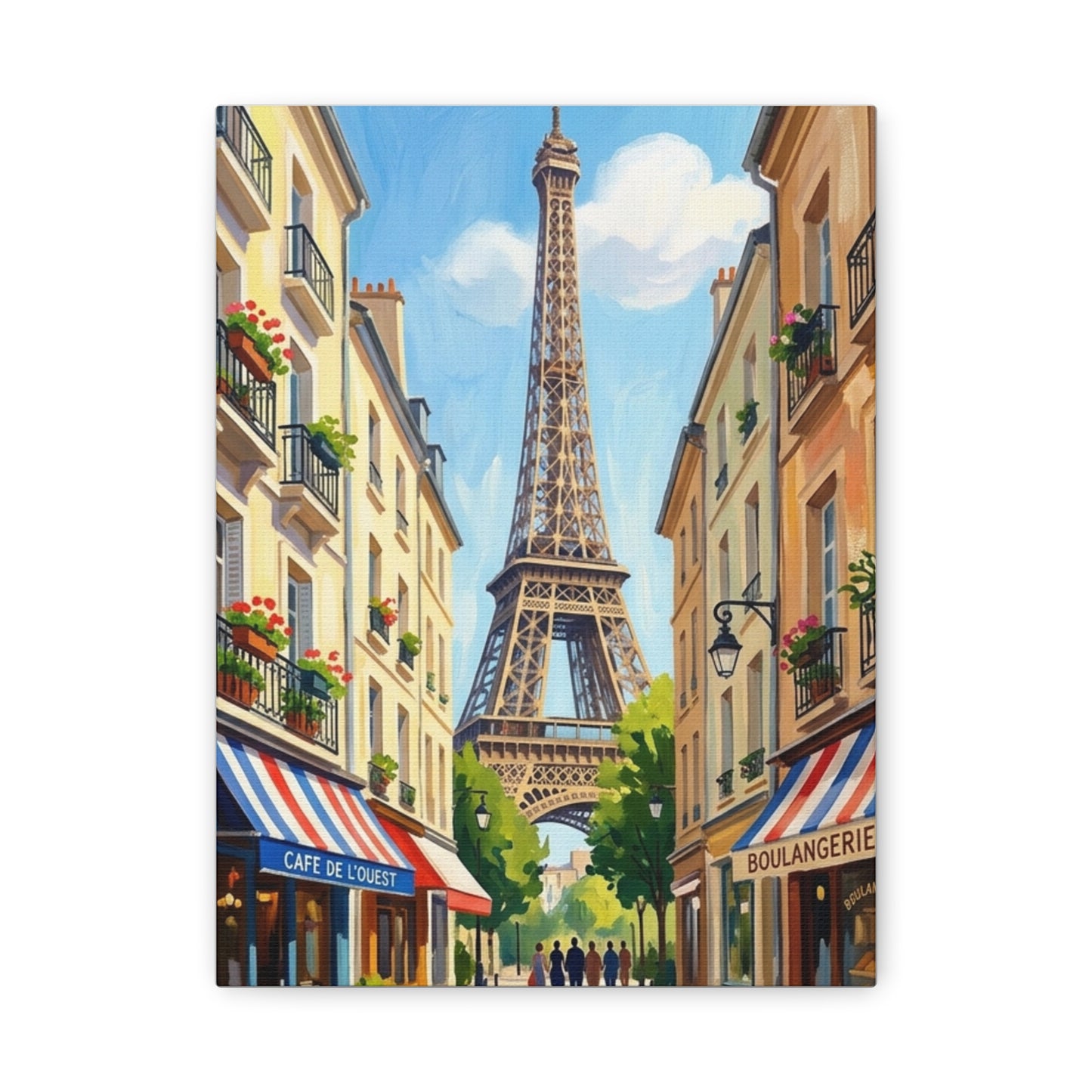 Paris City Street | Paris France Canvas Print