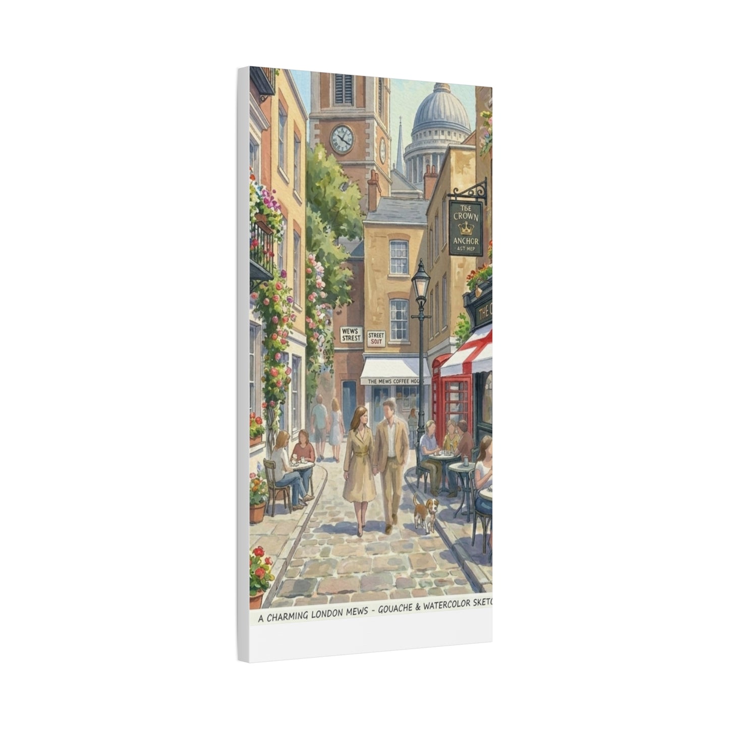 London Town Street | United Kingdom of Great Britain Canvas Print