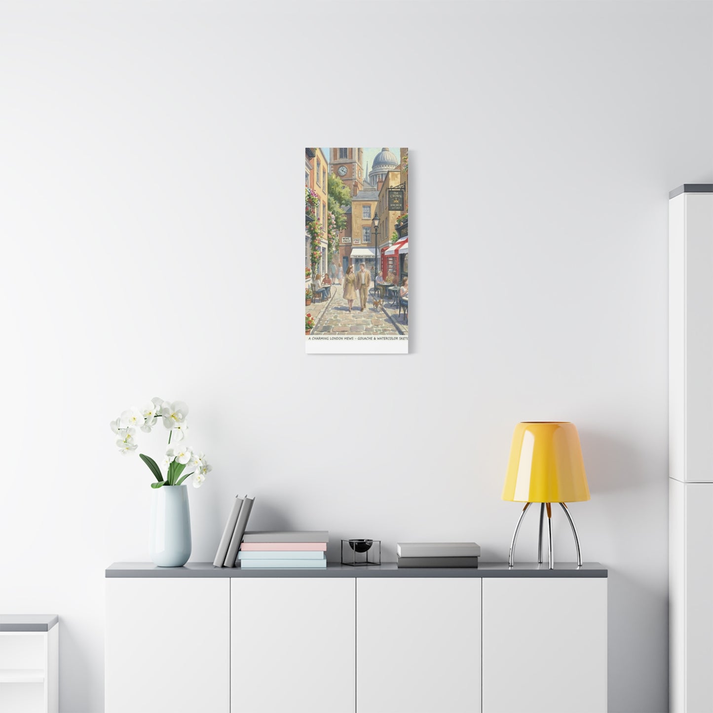 London Town Street | United Kingdom of Great Britain Canvas Print