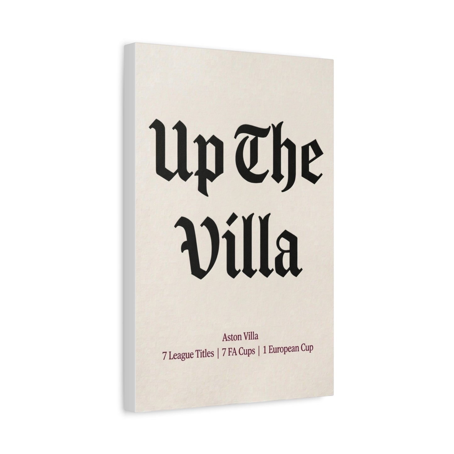 Aston Villa 'Up The Villa' Match Day Canvas Print
