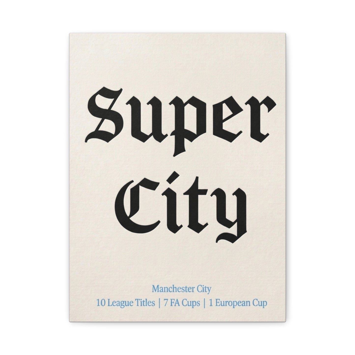 Manchester City 'Super City' Match Day Canvas Print