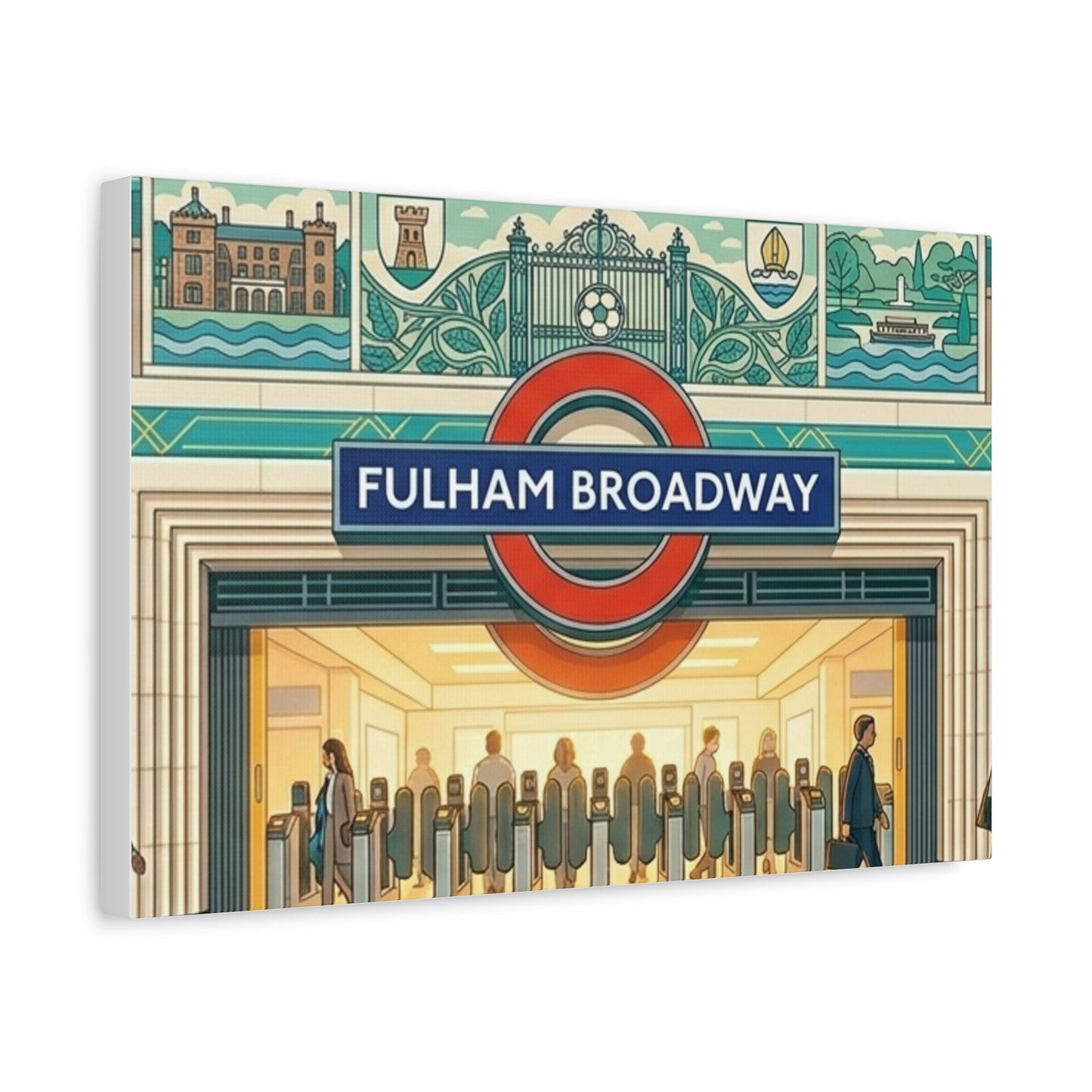 Fulham Broadway Underground Station | London Underground Station Canvas Print