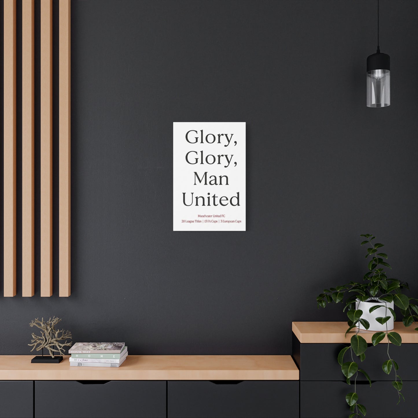 Manchester United 'Glory Glory' Match Day Canvas Print