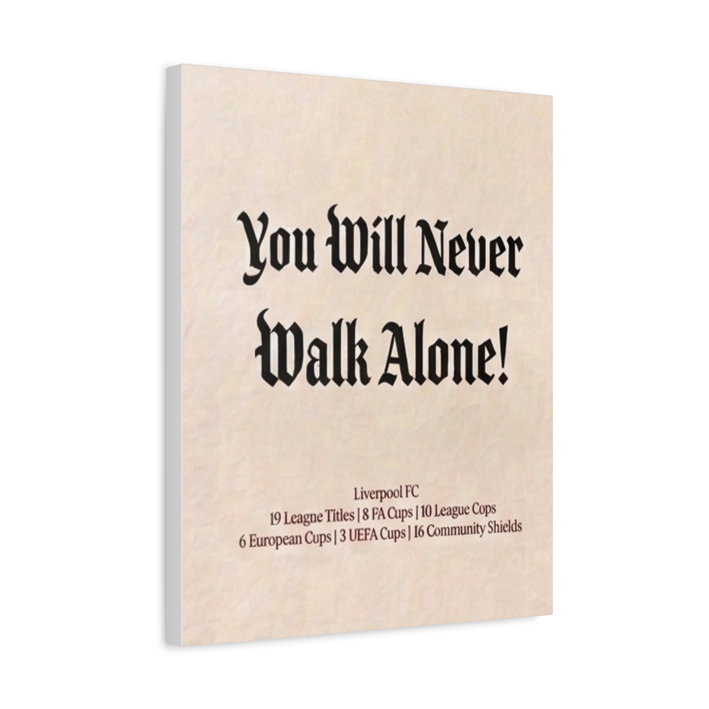 Liverpool 'You Will Never Walk Alone' Match Day Canvas Print