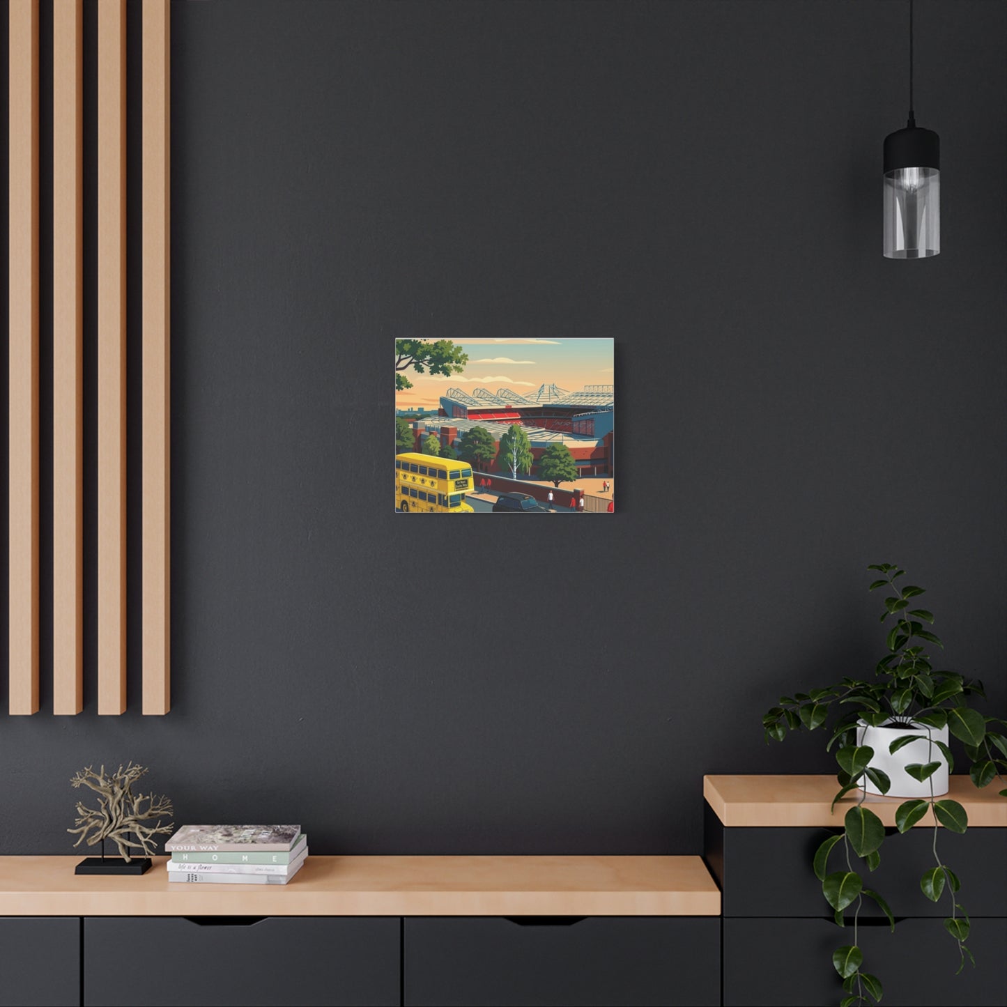 Old Trafford 'Theatre of Dreams' Canvas Print - Matte Stretched Stadium Wall Art