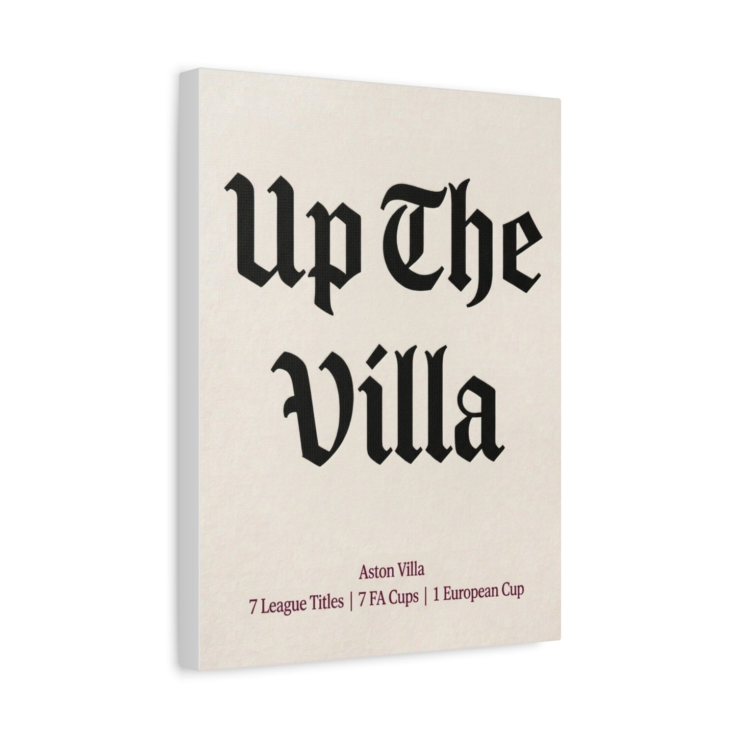 Aston Villa 'Up The Villa' Match Day Canvas Print