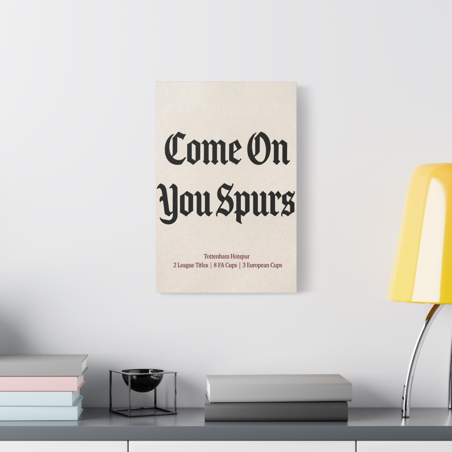 Tottenham Hotspur 'Come On You Spurs' Match Day Canvas Print