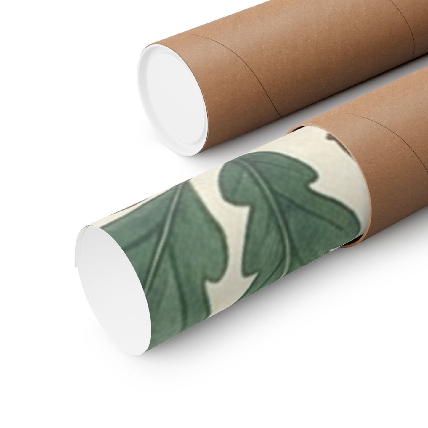 Botanical Oak & Acorns Watercolor Matte Vertical Poster