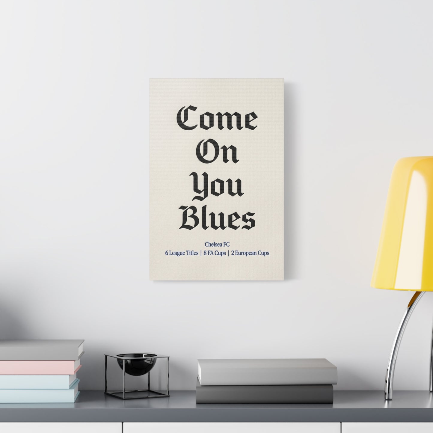 Chelsea FC 'Come On You Blues' Match Day Canvas Print