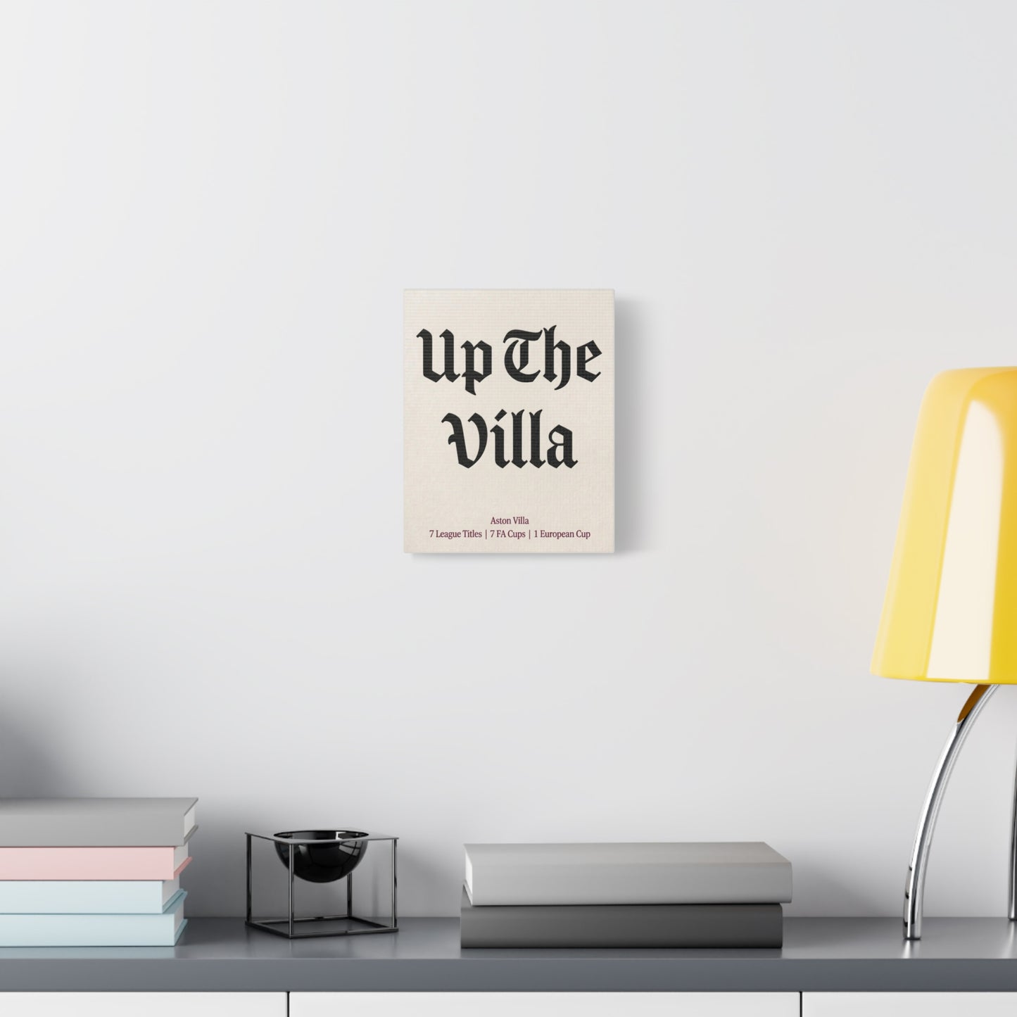 Aston Villa 'Up The Villa' Match Day Canvas Print