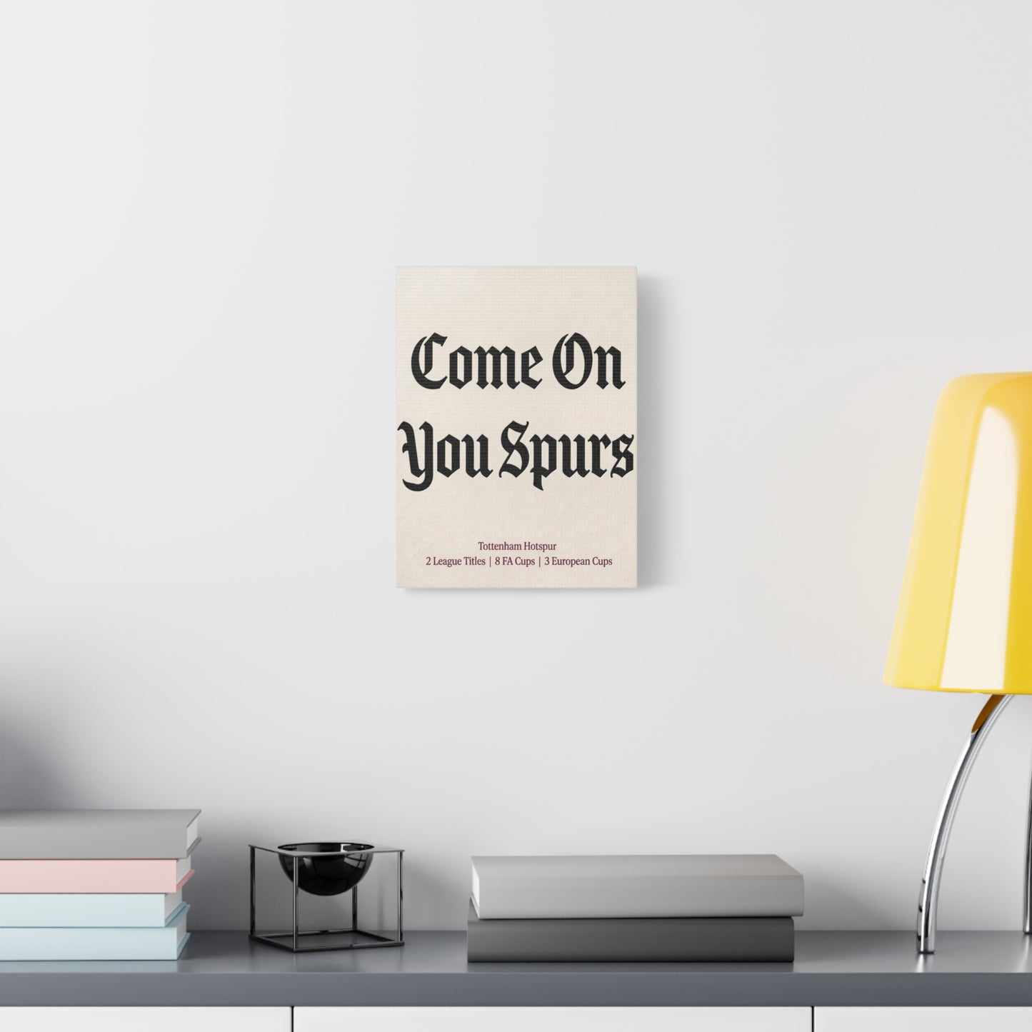 Tottenham Hotspur 'Come On You Spurs' Match Day Canvas Print