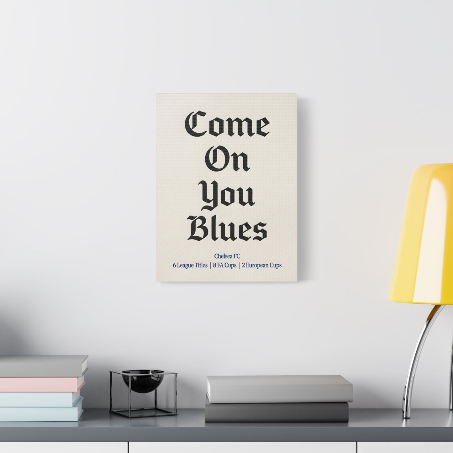 Chelsea FC 'Come On You Blues' Match Day Canvas Print