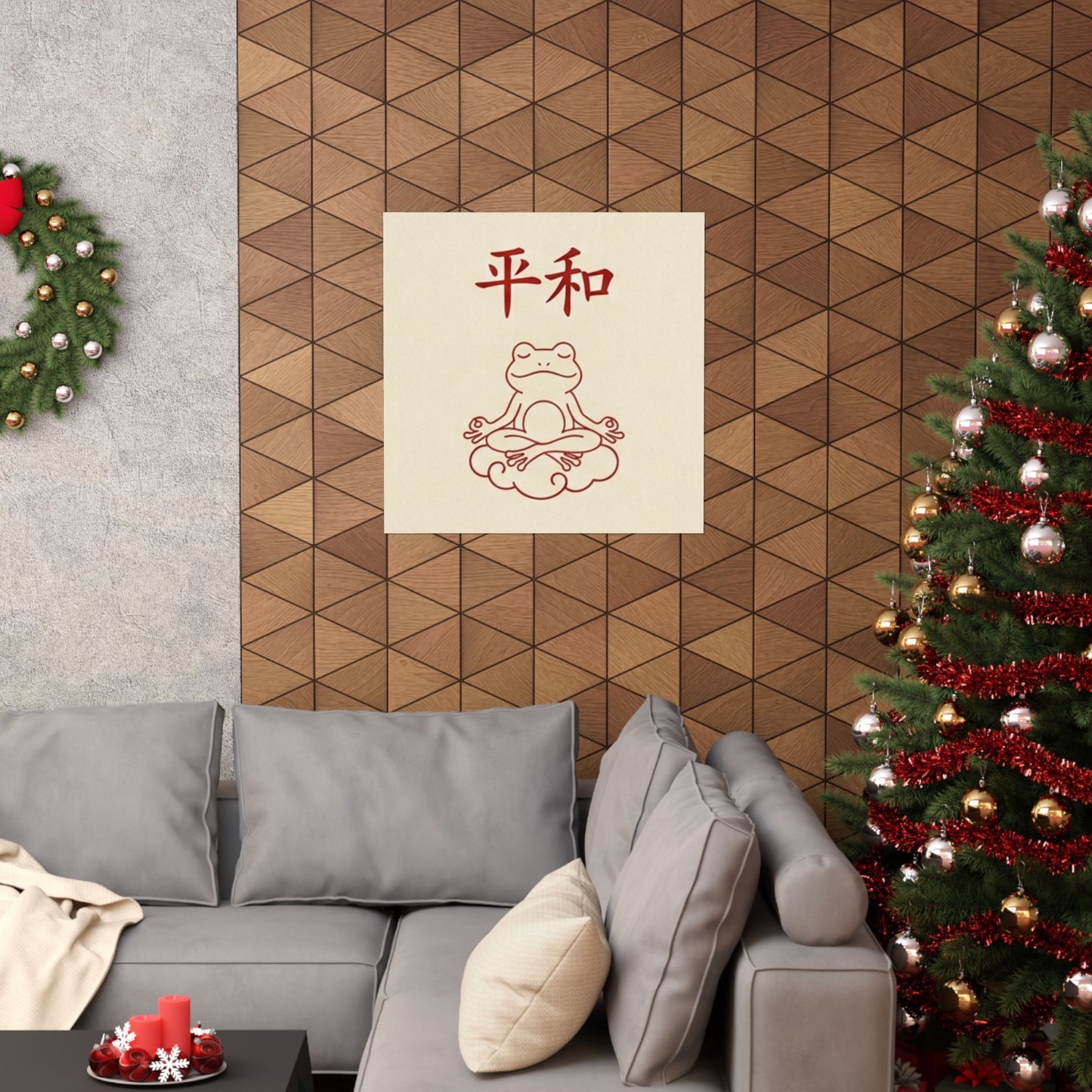 Japanese Peace Frog Meditation Matte Poster