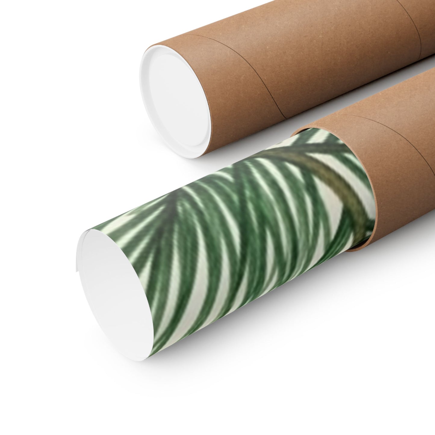 Botanical Pine Frongs Watercolor Matte Vertical Poster