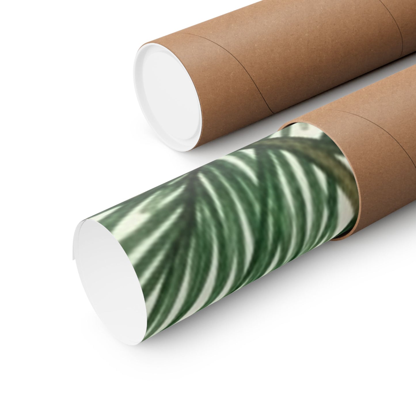 Botanical Pine Frongs Watercolor Matte Vertical Poster