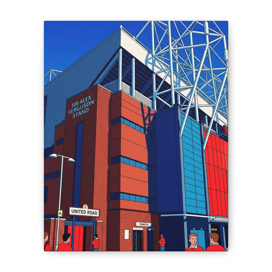 Sir Alex Ferguson Stand Old Trafford Canvas Print
